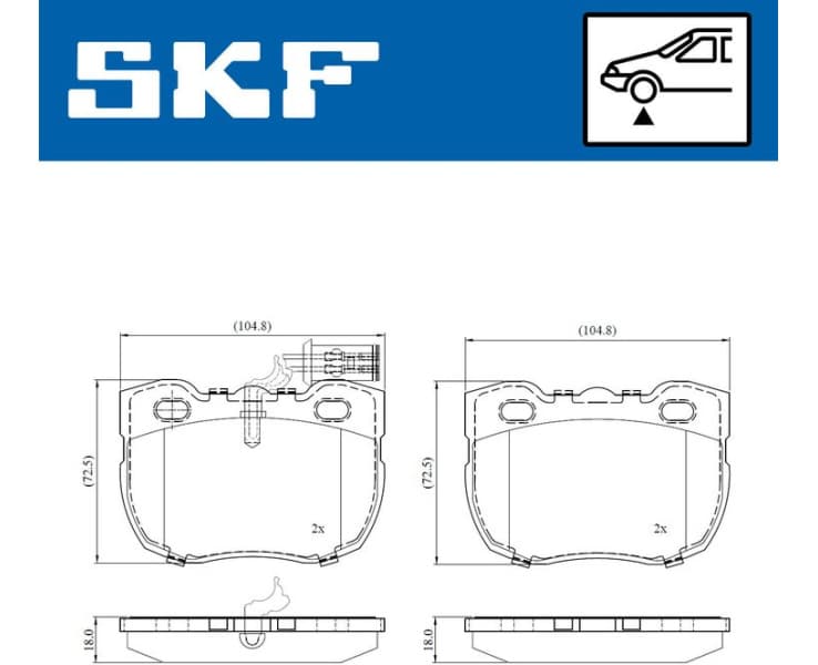 Brake Pad Set, disc brake VKBP81056E - image 2