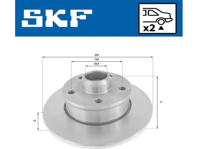 Brake Disc VKBD90126S2 - image 2