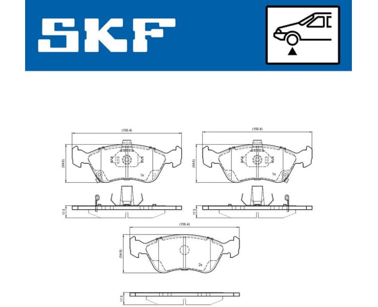 Brake Pad Set, disc brake VKBP80871A - image 2
