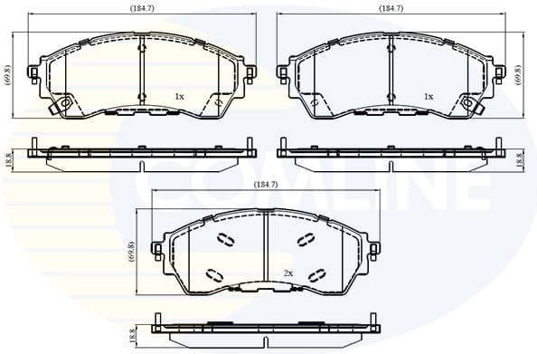 Brake pads front CBP33067