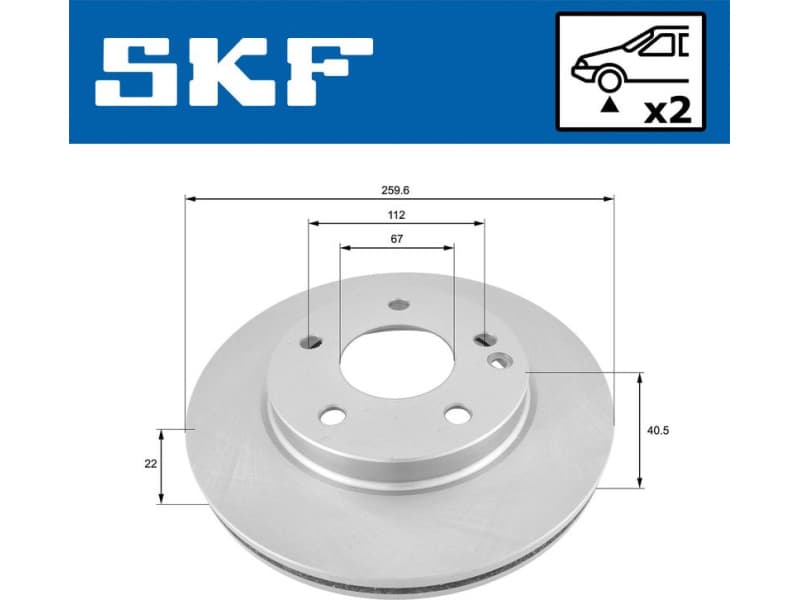 Brake Disc VKBD80119V2 - image 2