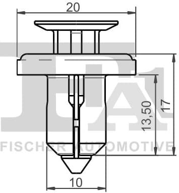Clip, trim/protection strip 79-30011.10 - image 2