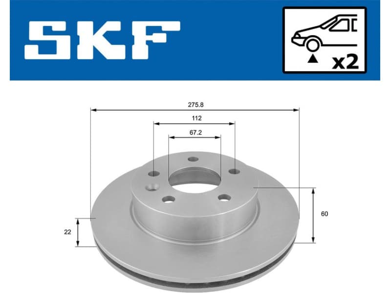 Brake Disc VKBD80239V2