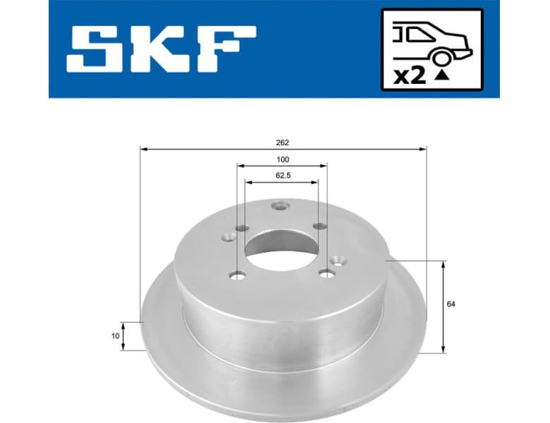 Brake Disc VKBD90307S2 - image 2