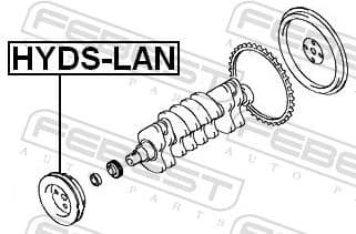 Belt Pulley, crankshaft HYDS-LAN - image 2