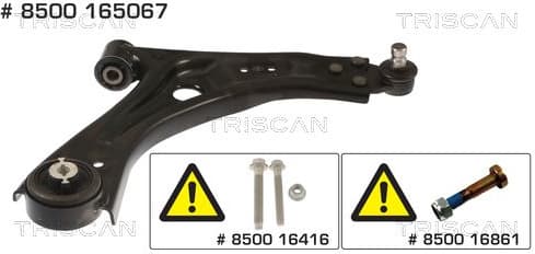 Control/Trailing Arm, wheel suspension 8500 165067