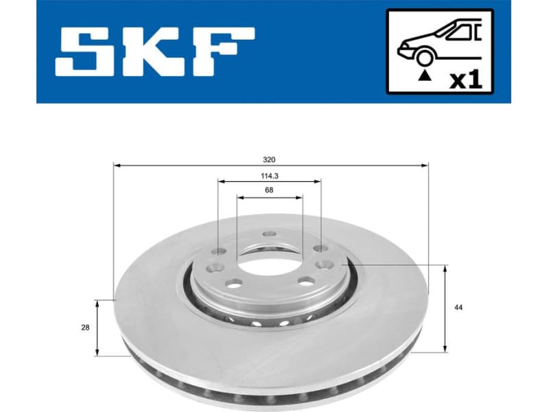 Brake Disc VKBD80091V1 - image 2