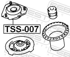 Suspension Strut Support Mount TSS-007 - image 2