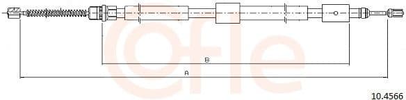 Cable Pull, parking brake 92.10.4566