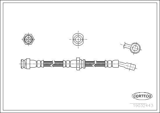 Brake Hose 19032443 - image 2