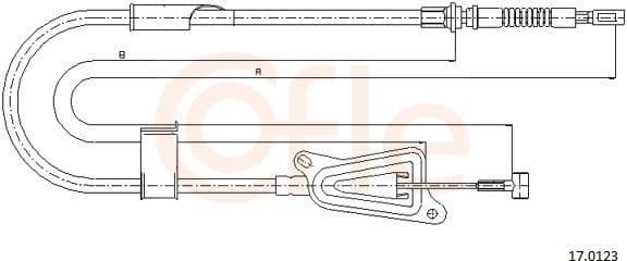 Cable Pull, parking brake 92.17.0123
