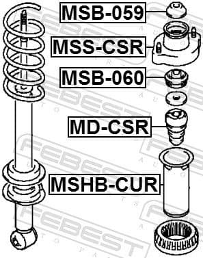Rubber Buffer, suspension MD-CSR - image 2