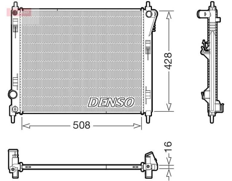 Radiator, engine cooling DRM46075