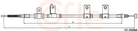 Cable Pull, parking brake 92.17.3504A