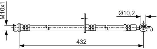 Brake Hose 1 987 481 A57