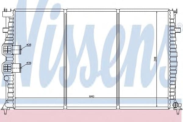 Radiator, engine cooling 63734