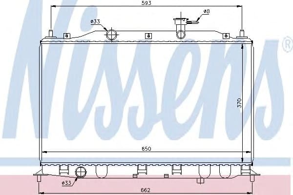 Radiator, engine cooling ** FIRST FIT ** 67509