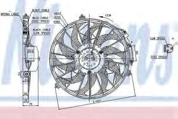 Fan, engine cooling 85648