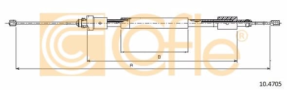 Cable Pull, parking brake 10.4705