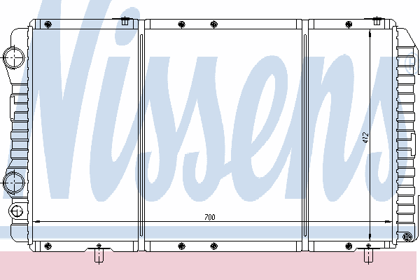 Radiator, engine cooling 61862
