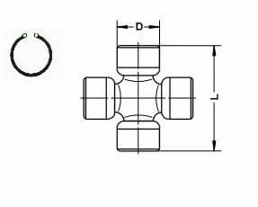 Joint, propshaft U-050