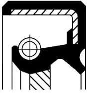 Shaft Seal, crankshaft 19036918B - image 2