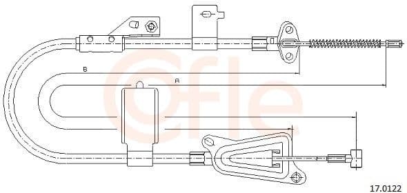 Cable Pull, parking brake 92.17.0122