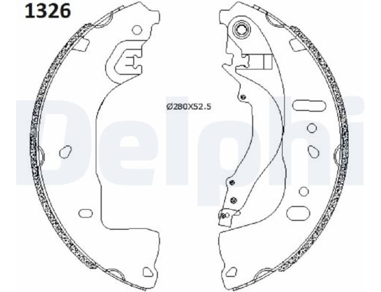 Brake Shoe Set LS2197