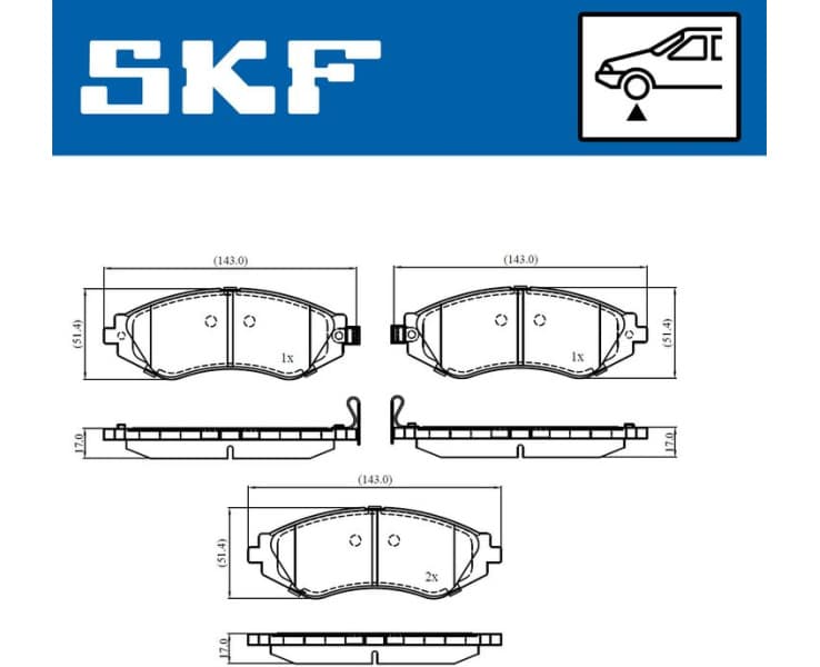 Brake Pad Set, disc brake VKBP80865A - image 2