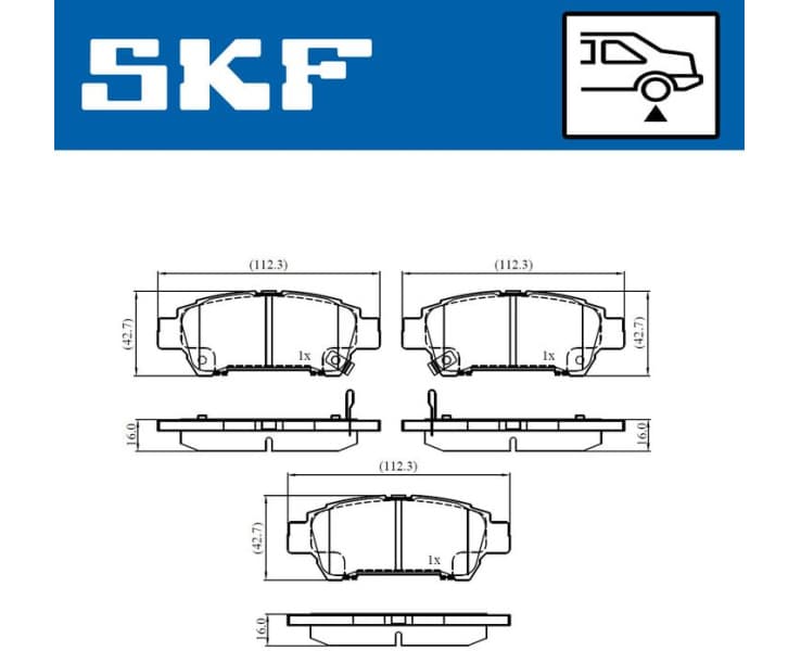 Brake Pad Set, disc brake VKBP91075A - image 2