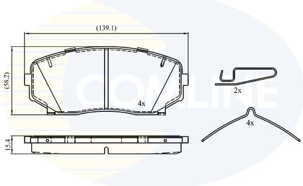 Brake Pad Set, disc brake CBP33003