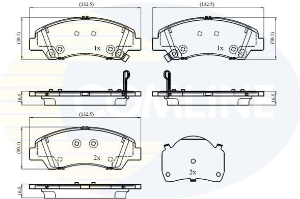 Brake Pad Set, disc brake CBP32866