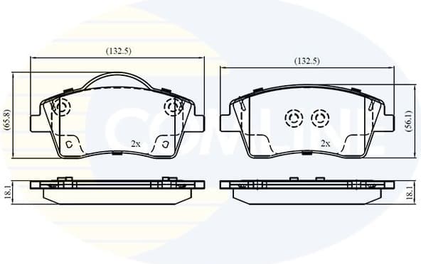Brake Pad Set, disc brake CBP02855