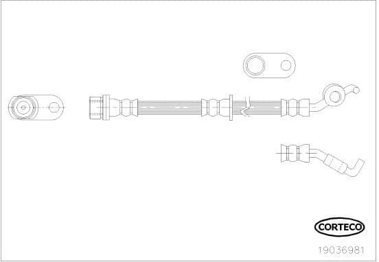 Brake Hose 19036981 - image 2