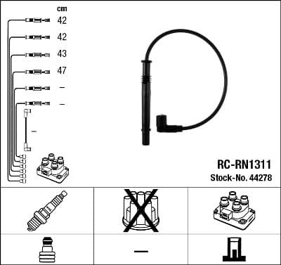 Ignition Cable Kit RC-RN1311