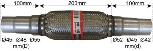Flexible Pipe, exhaust system 265005