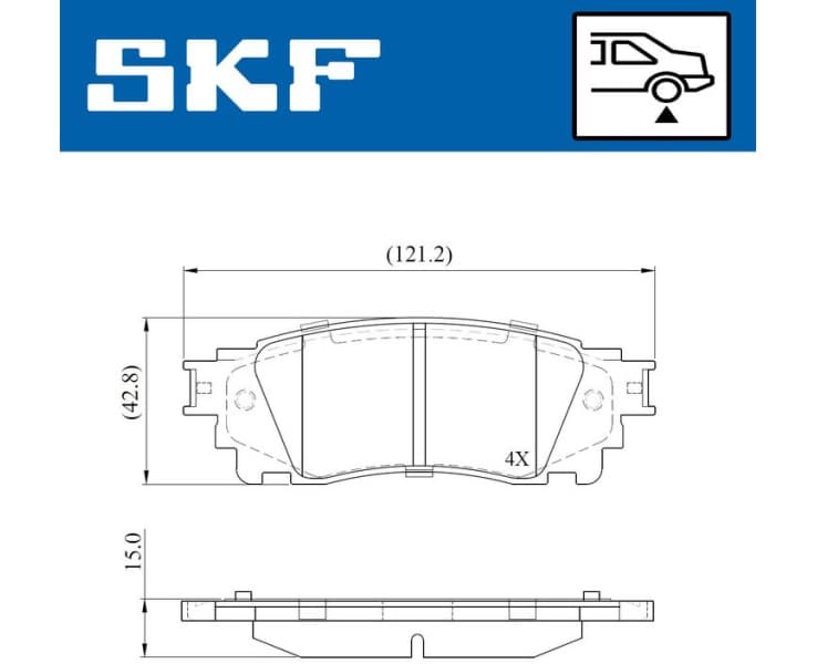 Brake Pad Set, disc brake VKBP90980