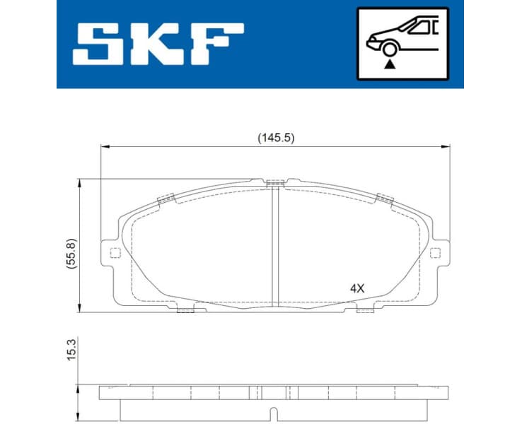 Brake Pad Set, disc brake VKBP80688 - image 2