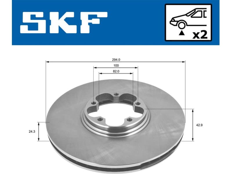 Brake Disc VKBD80279V2 - image 2