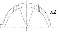 Spacer, crankshaft BT3009-STD
