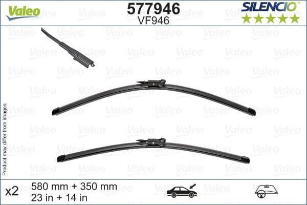 Wiper Blade SILENCIO FLAT BLADE SET 577946 - image 6