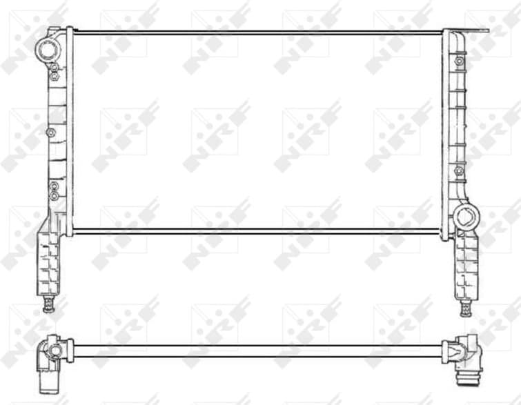 Radiator, engine cooling 53232