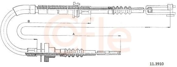 Cable Pull, clutch control 92.11.3910