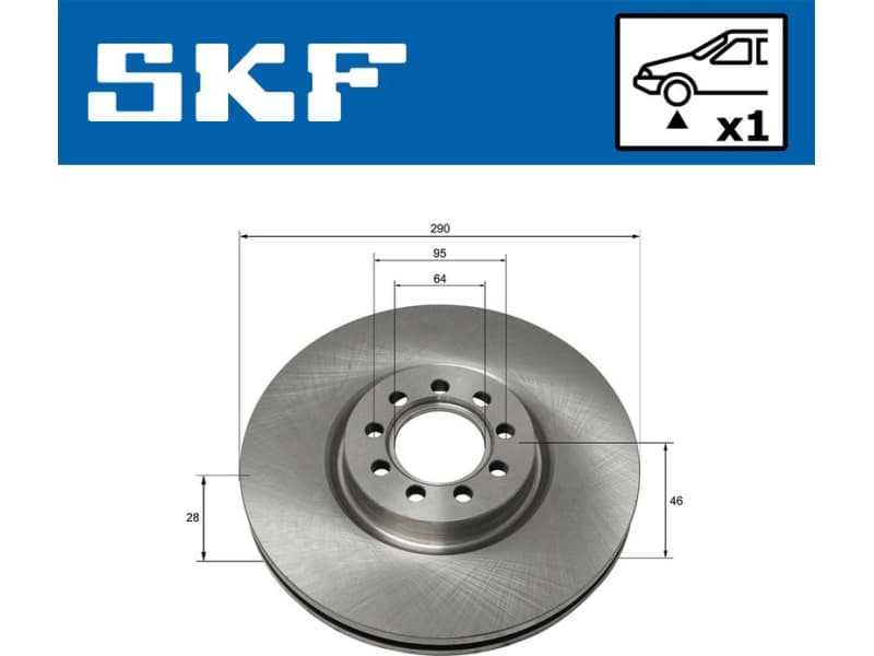 Brake Disc VKBD80159V1 - image 2