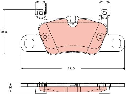 Brake Pad Set, disc brake GDB2369