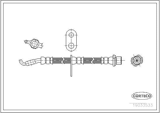 Brake Hose 19033533 - image 2
