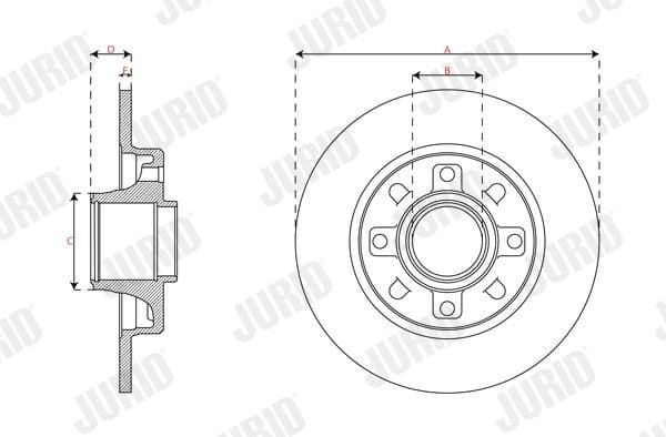 Brake Disc 563402J-1 - image 2