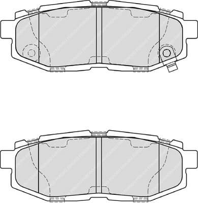 Brake pads rear, Top Quality FDB4187