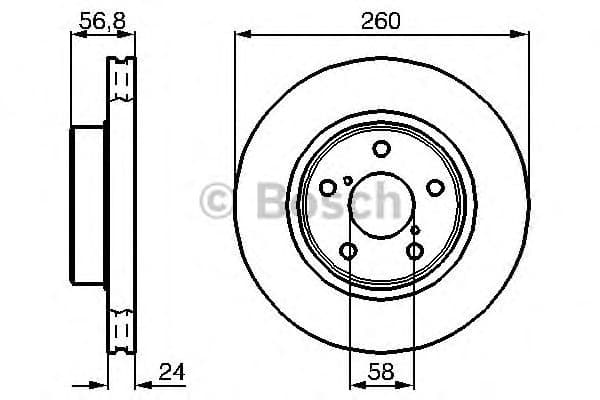 Brake Disc 0986478293