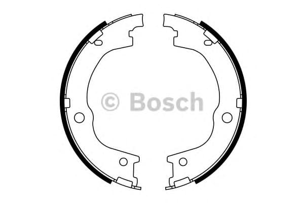 Brake Shoe Set, parking brake 0986487780
